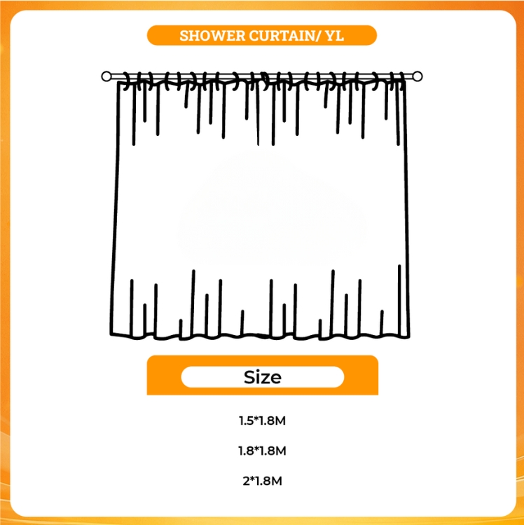 3D shower curtain - Godzilla Merch