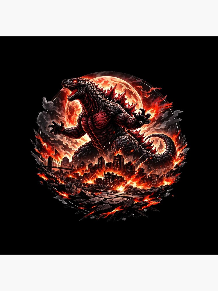 Godzilla Kaiju Ultimate Destruction Titan Throw Pillow - Image 2