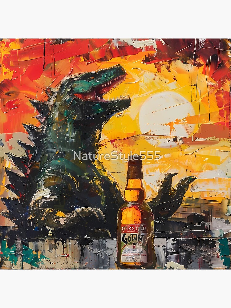 Monster Limoncello Funny Kaiju Summer Throw Pillow - Image 2