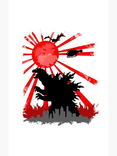 Alternative view of Godzilla Returns Classic Kaiju Comeback Shower Curtain