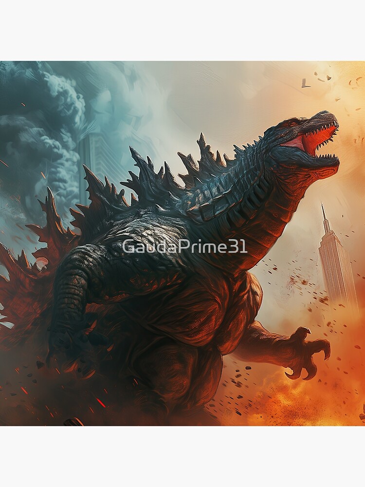 Godzilla King Painting Artistic Kaiju Titan Tapestry - Image 2
