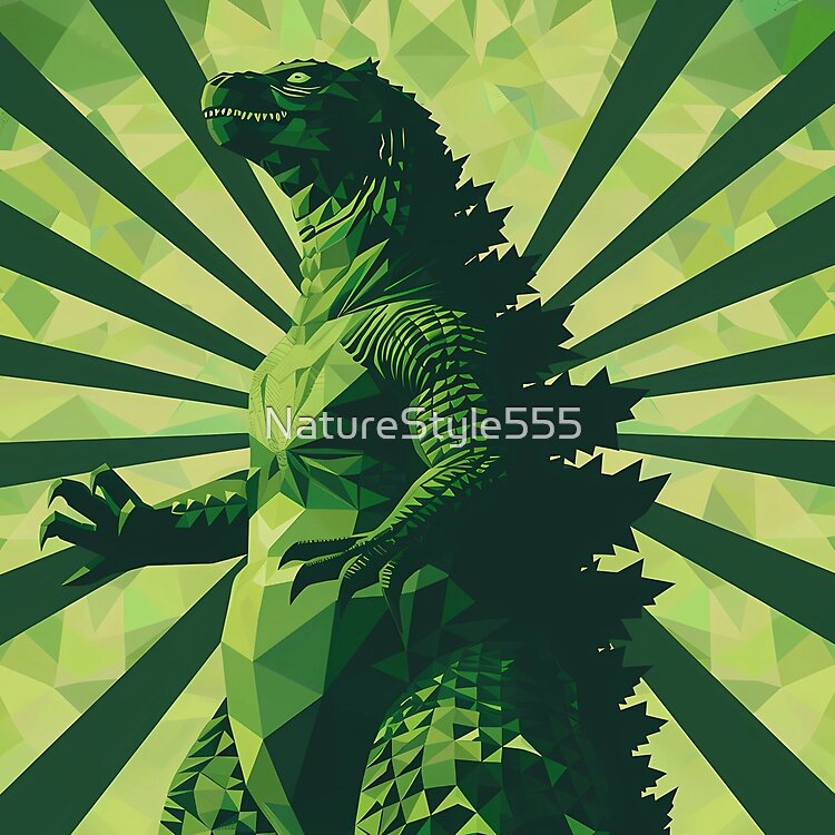 Greenzilla Eco Retro Kaiju Sustainable Tote Bag - Image 2
