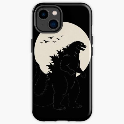 Godzilla Japandi Moon Minimalist Kaiju Iphone Case