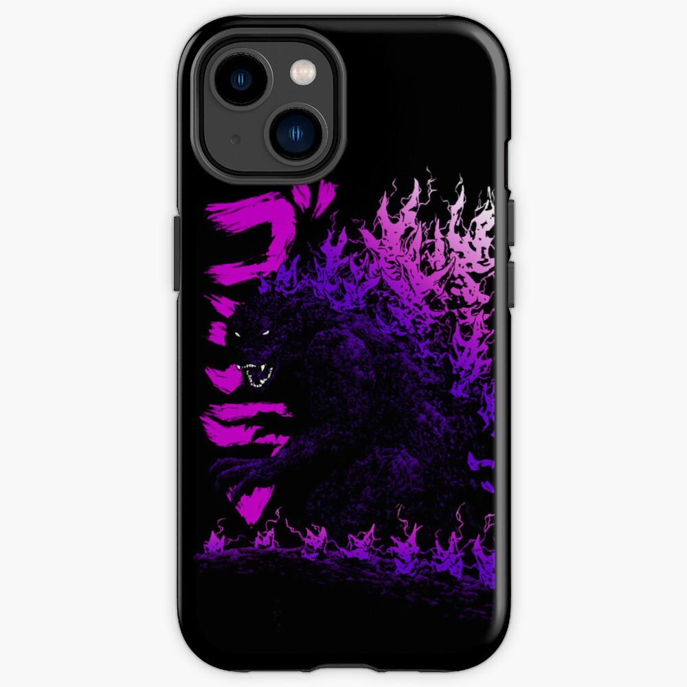 Gojira Millennium Godzilla 2000 Shin Black Light Iphone Case
