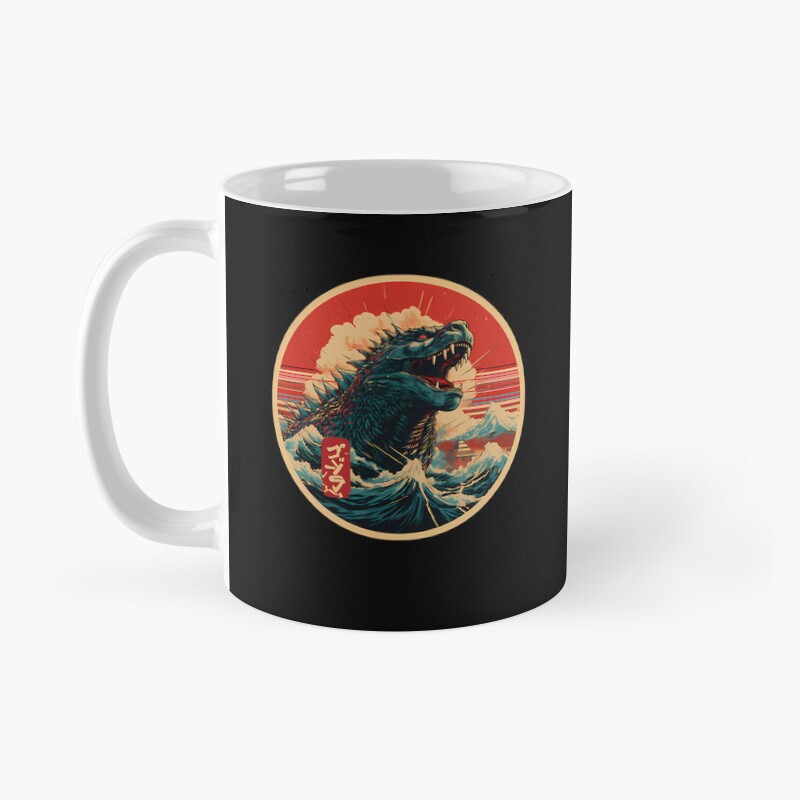 Godzilla Cute Kaiju Kawaii Style Mug - Image 2