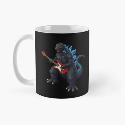 Alternative view of Godzilla Electric Guitar Vintage Rock Kaiju Mug