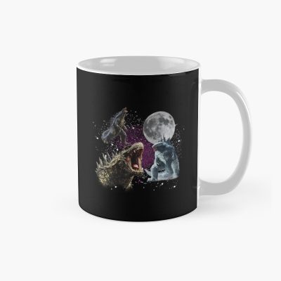 Three Godzilla Moon Kaiju Aesthetic Mug