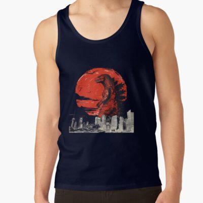 Godzilla Cityscape Urban Kaiju Monster Tank Top
