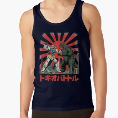 Gundam Vs Godzilla Epic Mecha Kaiju Battle Tank Top