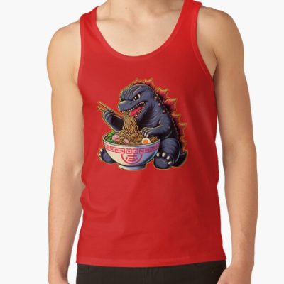 Cute Godzilla Ramen Kawaii Kaiju Tank Top
