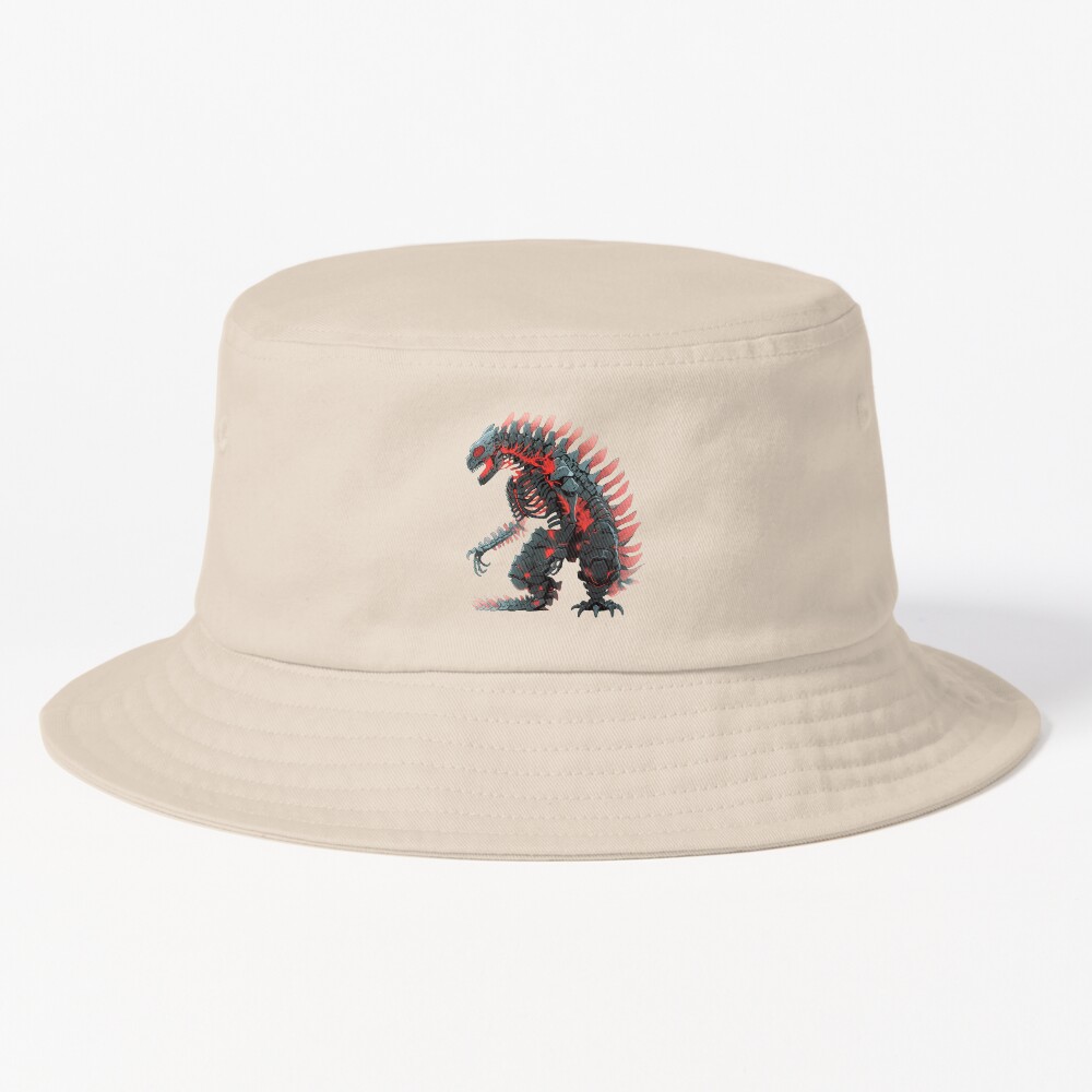 Mecha Godzilla Cybernetic Titan War Machine Bucket Hat