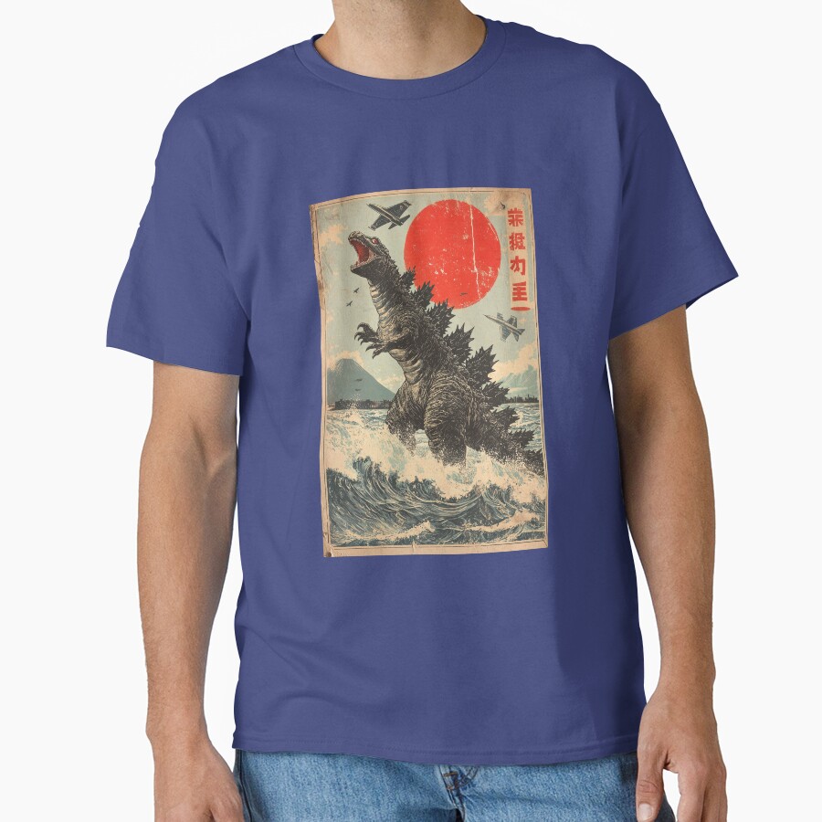 Godzilla Wrath Of The Mountain Kaiju Destruction T-shirt - Image 5