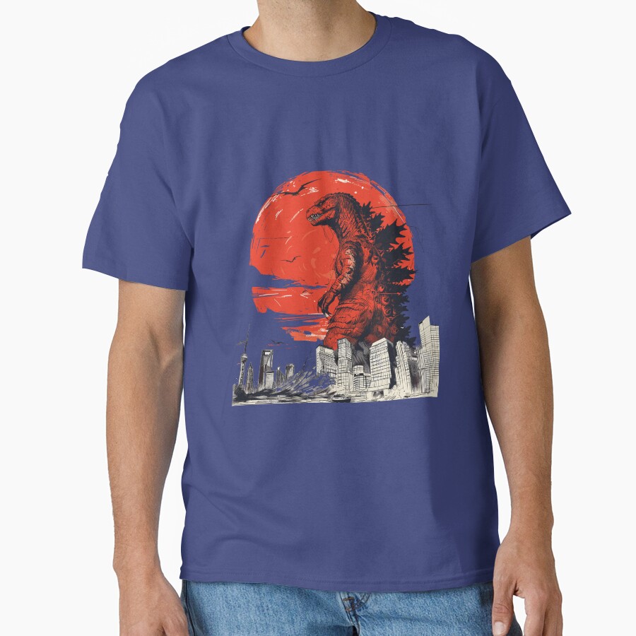 Godzilla Cityscape Urban Kaiju Monster T-shirt - Image 4