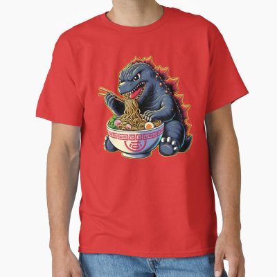 Cute Godzilla Ramen Kawaii Kaiju T-shirt