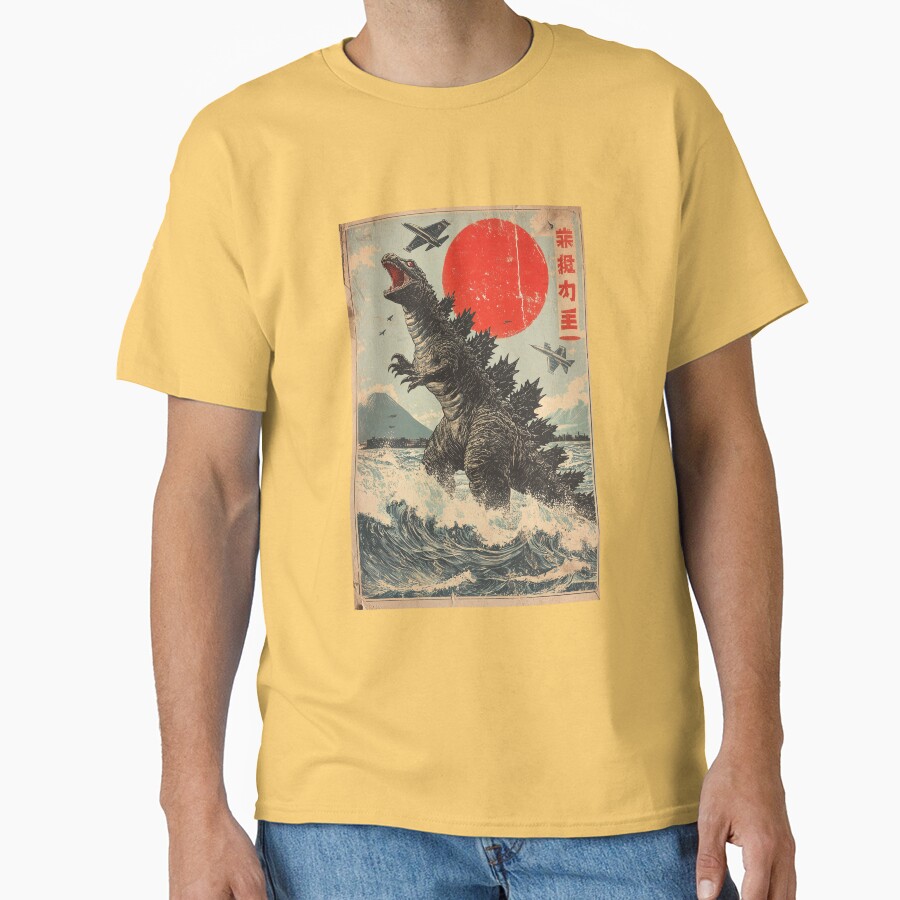 Godzilla Wrath Of The Mountain Kaiju Destruction T-shirt - Image 6