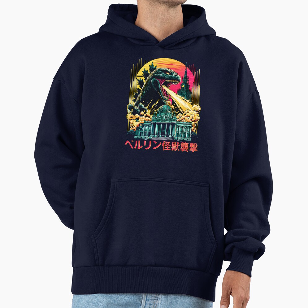 Godzilla Berlin Monster Attack Urban Kaiju Hoodie