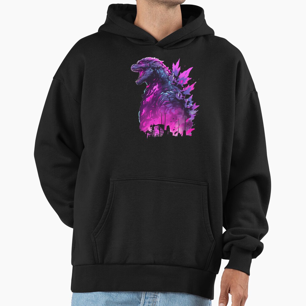 Godzilla Classic Kaiju Iconic Monster Hoodie - Image 3