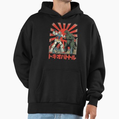 Gundam Vs Godzilla Epic Mecha Kaiju Battle Hoodie