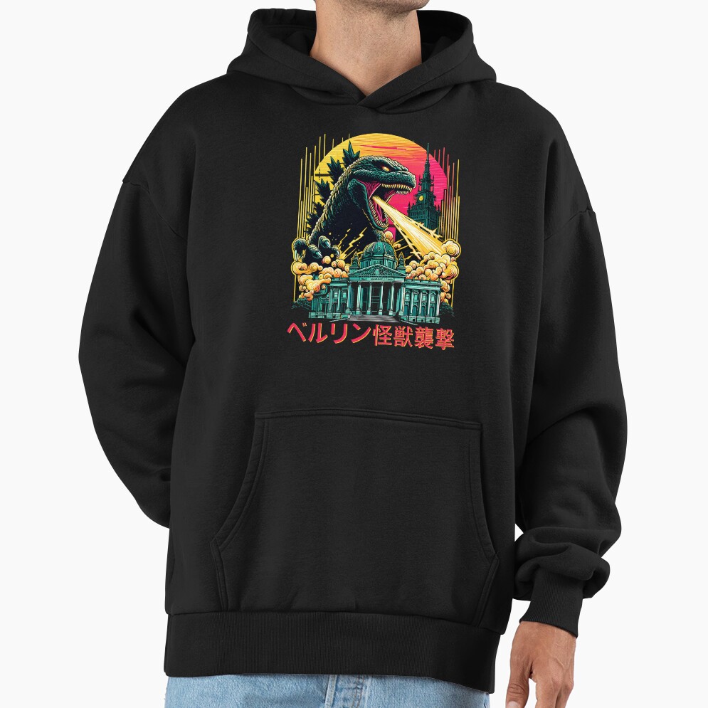 Godzilla Berlin Monster Attack Urban Kaiju Hoodie - Image 3