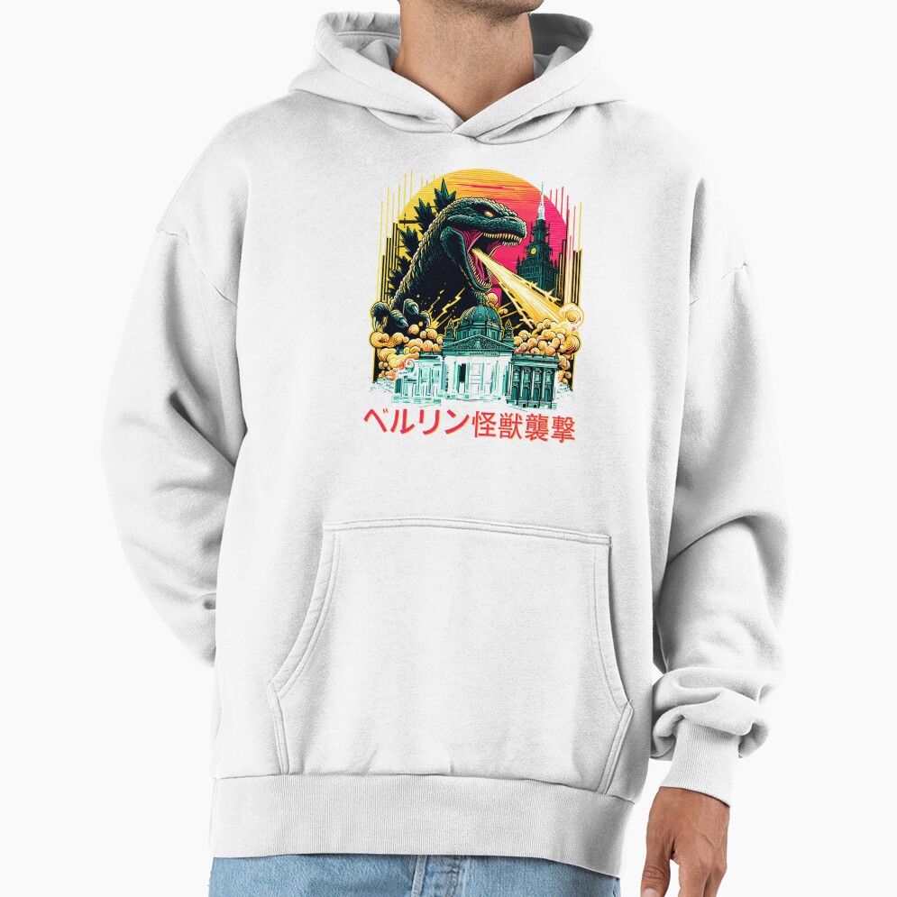 Godzilla Berlin Monster Attack Urban Kaiju Hoodie - Image 2
