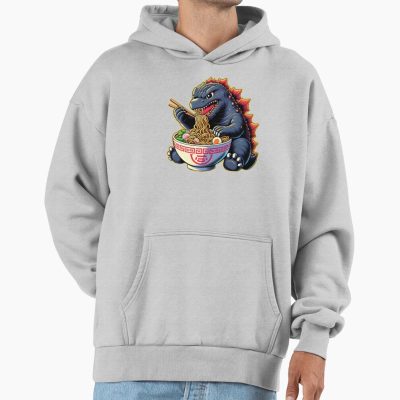 Cute Godzilla Ramen Kawaii Kaiju Hoodie