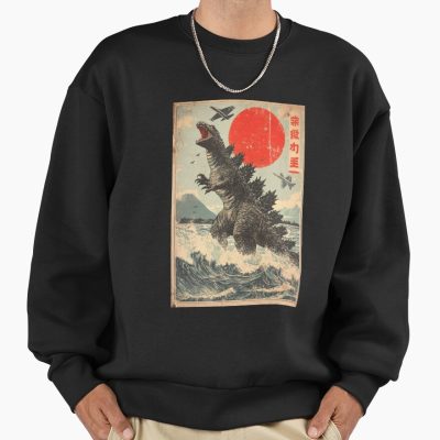 Godzilla Wrath Of The Mountain Kaiju Destruction Sweatshirt