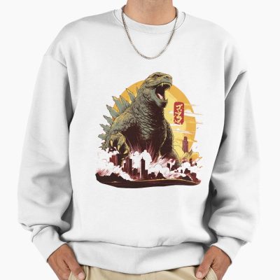 Alternative view of Godzilla Classic Kaiju Monster Power Sweatshirt
