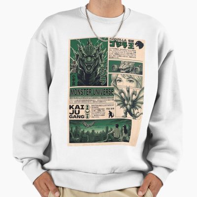 Godzilla King Of Monsters Retro Manga Kaiju Sweatshirt