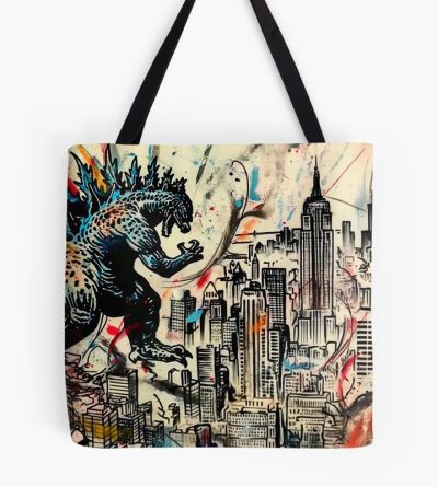 Godzilla Kaiju Destruction Beast Power Tote Bag