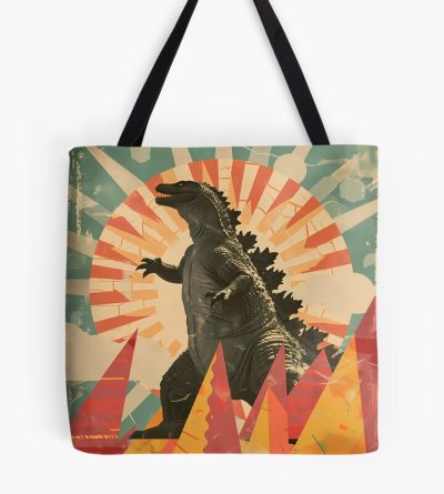 Retro Monster Pop Art Kaiju Style Tote Bag