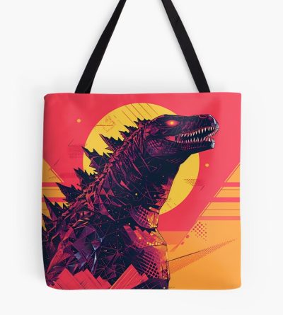 Retro Godzilla Monster King Vintage Style Tote Bag