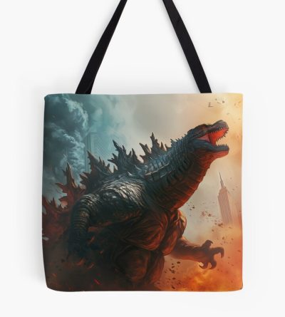 Godzilla King Painting Artistic Kaiju Titan Tote Bag