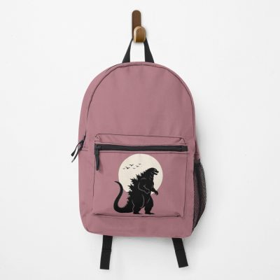 Godzilla Japandi Moon Minimalist Kaiju Aesthetic Backpack