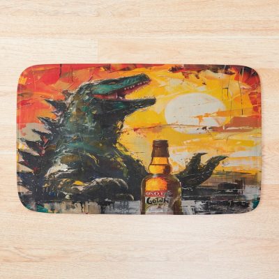 Monster Limoncello Funny Kaiju Summer Bath Mat