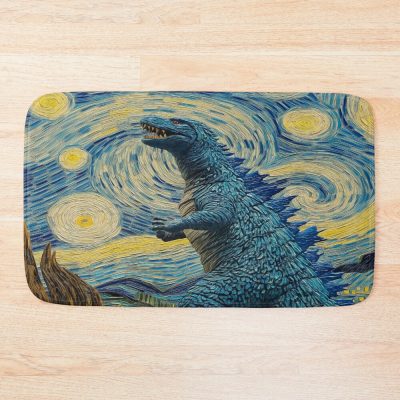 Godzilla Starry Night Artistic Kaiju Bath Mat