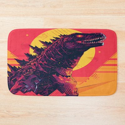 Retro Godzilla Monster King Vintage Style Bath Mat