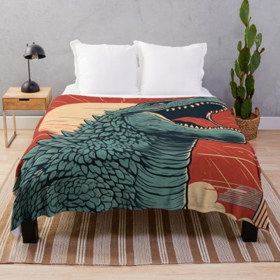 Monster King Supreme Kaiju Titan Throw Blanket