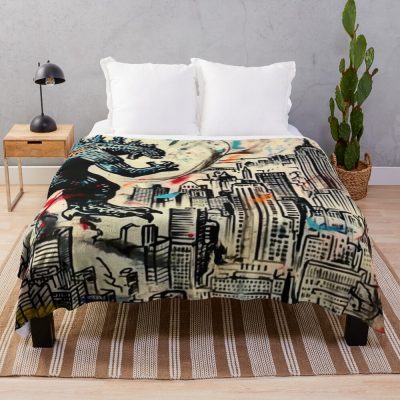 Godzilla Kaiju Destruction Beast Power Throw Blanket