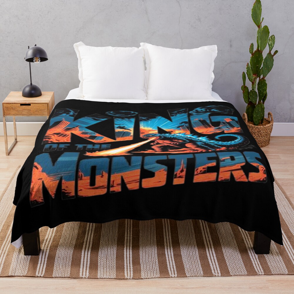 Godzilla King Of Monsters Supreme Titan Throw Blanket