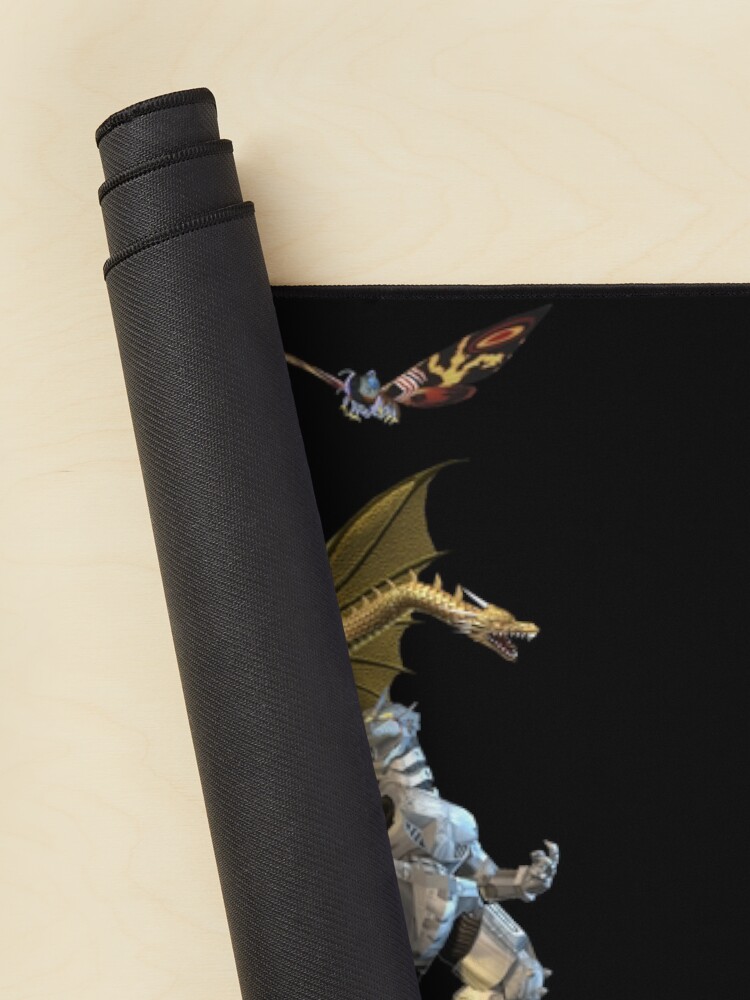 Godzilla Damm Kaiju Group Battle Scene Mouse Pad - Image 2