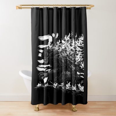 Gojira Millennium Godzilla 2000 Shin Minus One B&w Shower Curtain