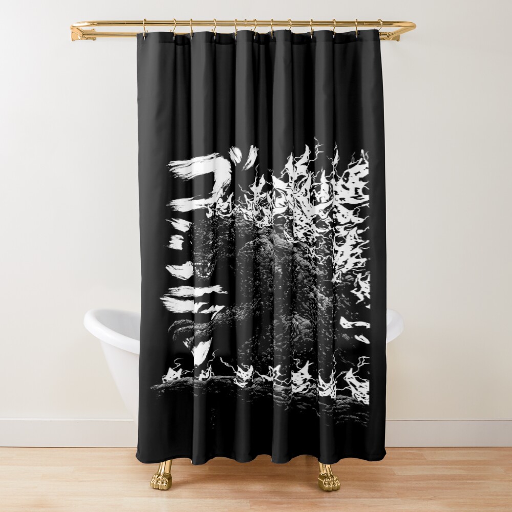 Gojira Millennium Godzilla 2000 Shin Minus One B&w Shower Curtain