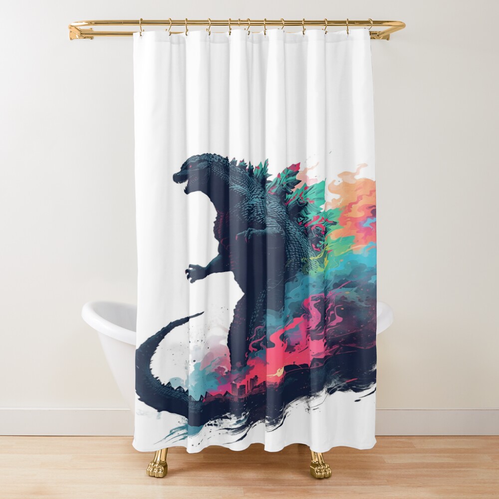 Godzilla Ultimate Kaiju Titan Monster Shower Curtain