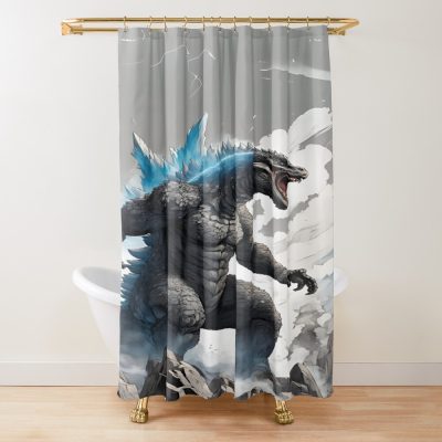 Godzilla Dark Titan Destruction Beast Shower Curtain