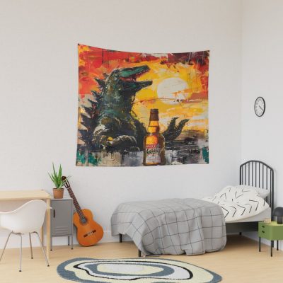 Monster Limoncello Funny Kaiju Summer Tapestry