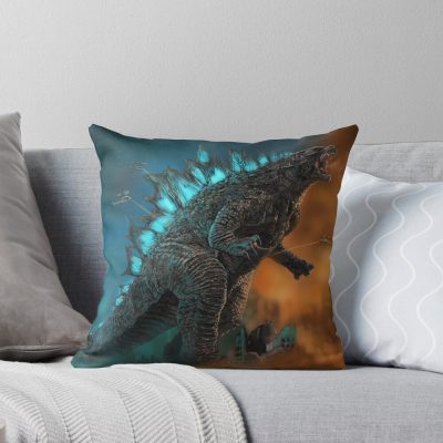 Godzilla King Of Monsters Legendary Titan Throw Pillow